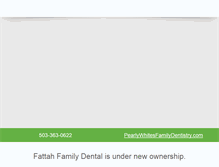 Tablet Screenshot of fattahsalemdentistry.com